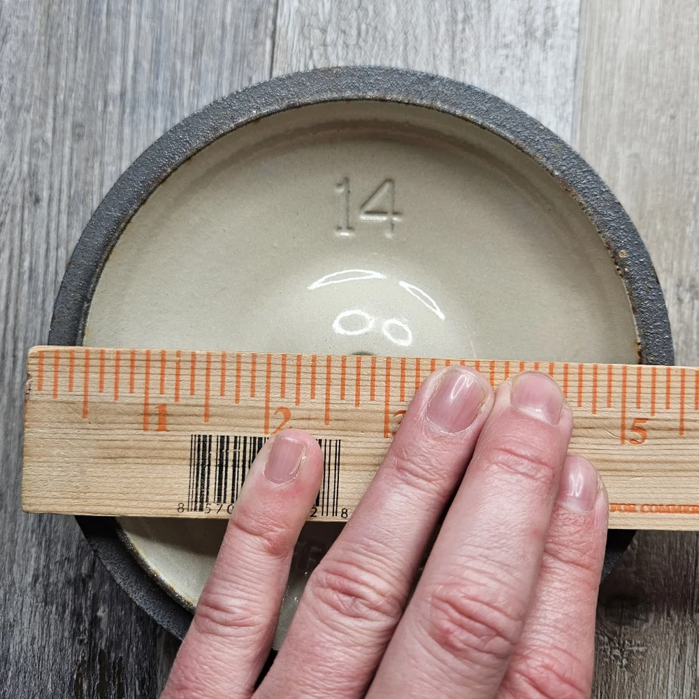 Le Creuset Blue Lid Made in France Size 14 5.5